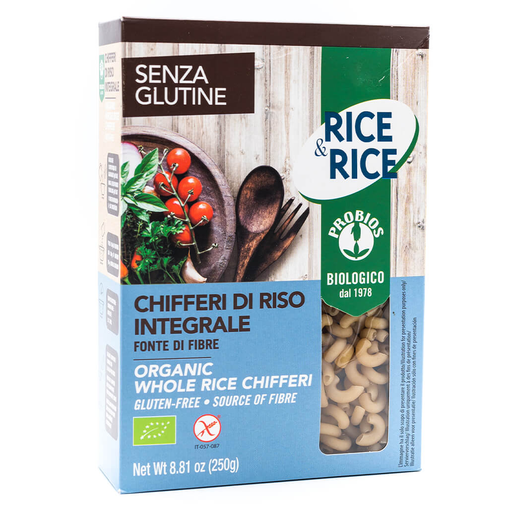 Chifferi di riso integrale biologico - Senza glutine - Probios