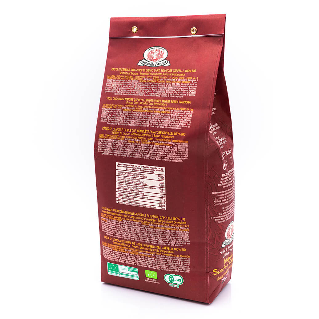 Fusilli integrali Senatore Cappelli - Triticum Bio Organic - Rustichella D'Abruzzo