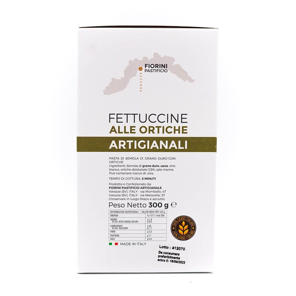 Fettuccine integrali alle ortiche - La Gaia - Fiorini - Retro
