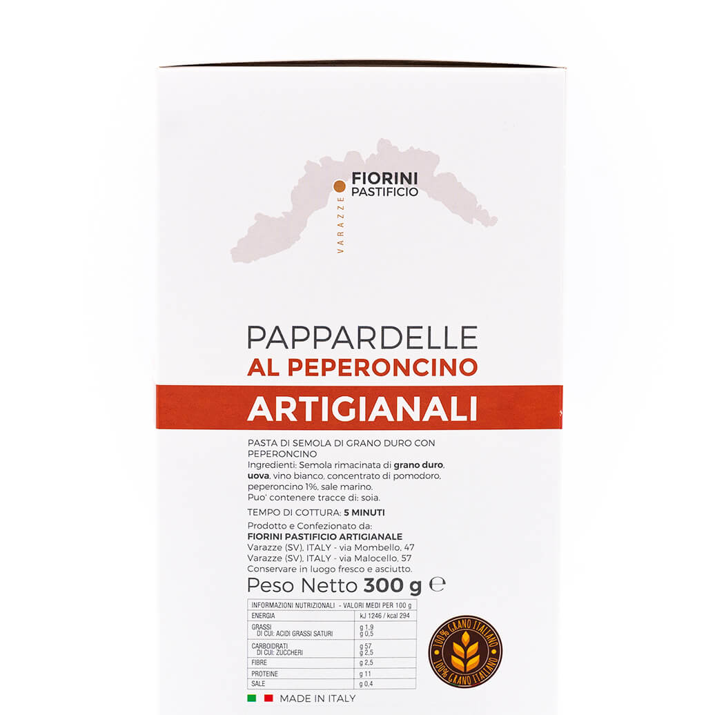 Pappardelle al peperoncino - La Gaia - Fiorini - Ingredienti