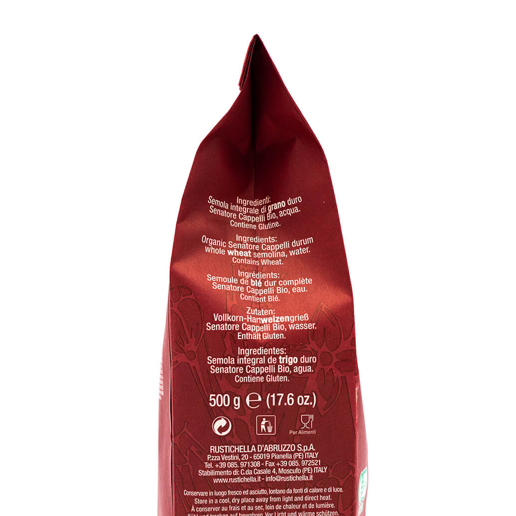 Penne Rigate Senatore Cappelli - Rustichella d'Abruzzo - Ingredienti
