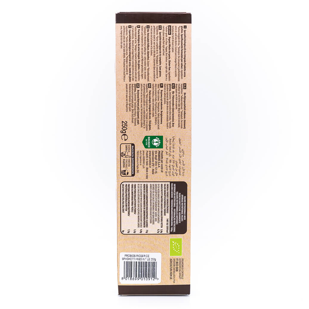Spaghetti di riso integrale biologico - Senza glutine - Probios