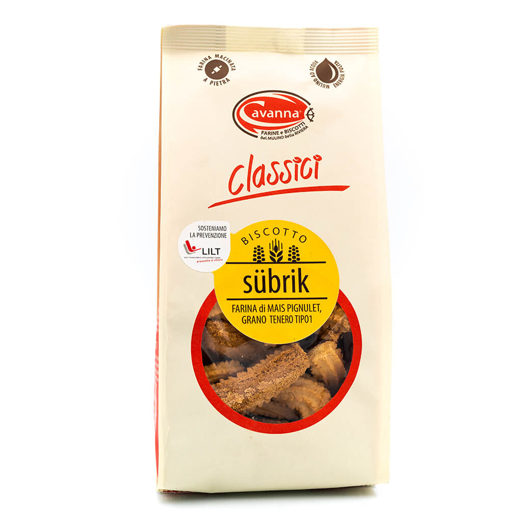 Biscotto Subrik - Farina di mais - Cavanna Fronte