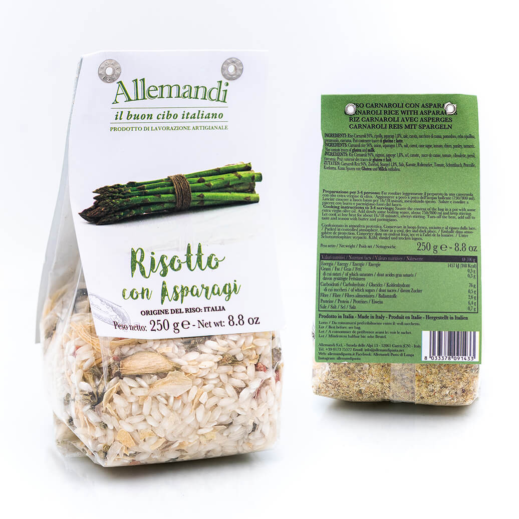Risotto con asparagi - Preparato per risotti - Allemandi