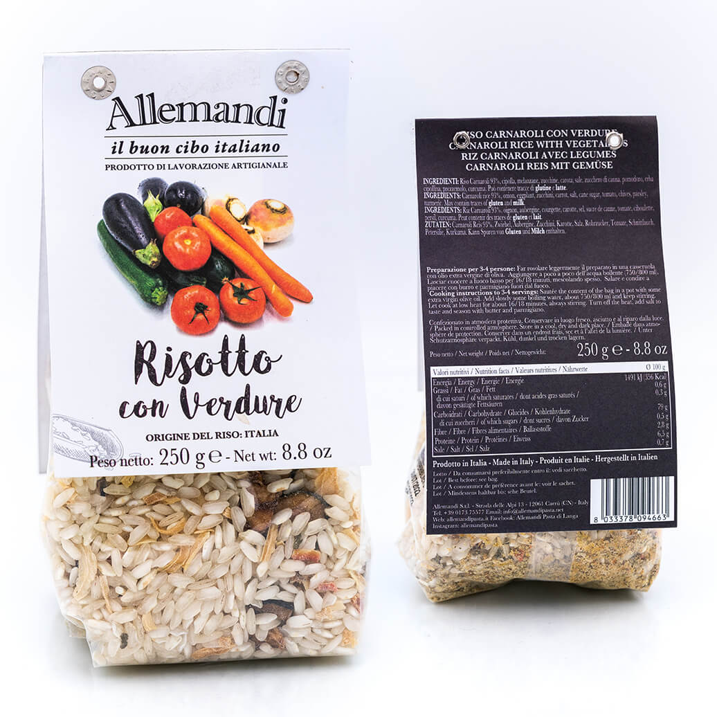 Risotto con verdure - Preparato per risotti - Allemandi