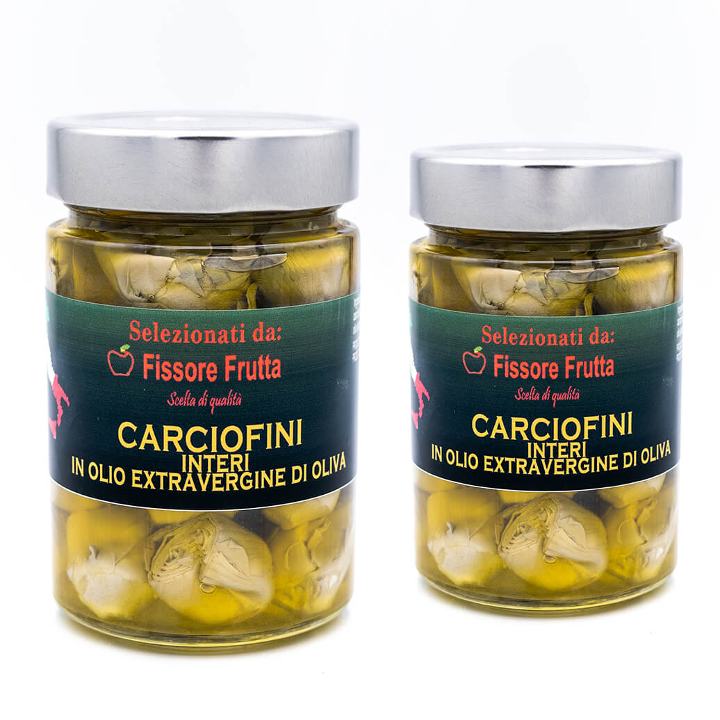 Carciofini interi in olio extra vergine di oliva - Fissore Frutta