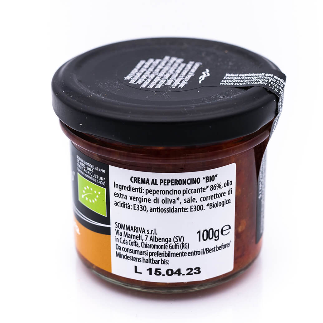 Crema al peperoncino - Biologica - Sommariva Retro