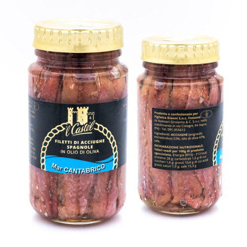 Filetti di acciughe spagnole - Mar Cantabrico - Viglietta