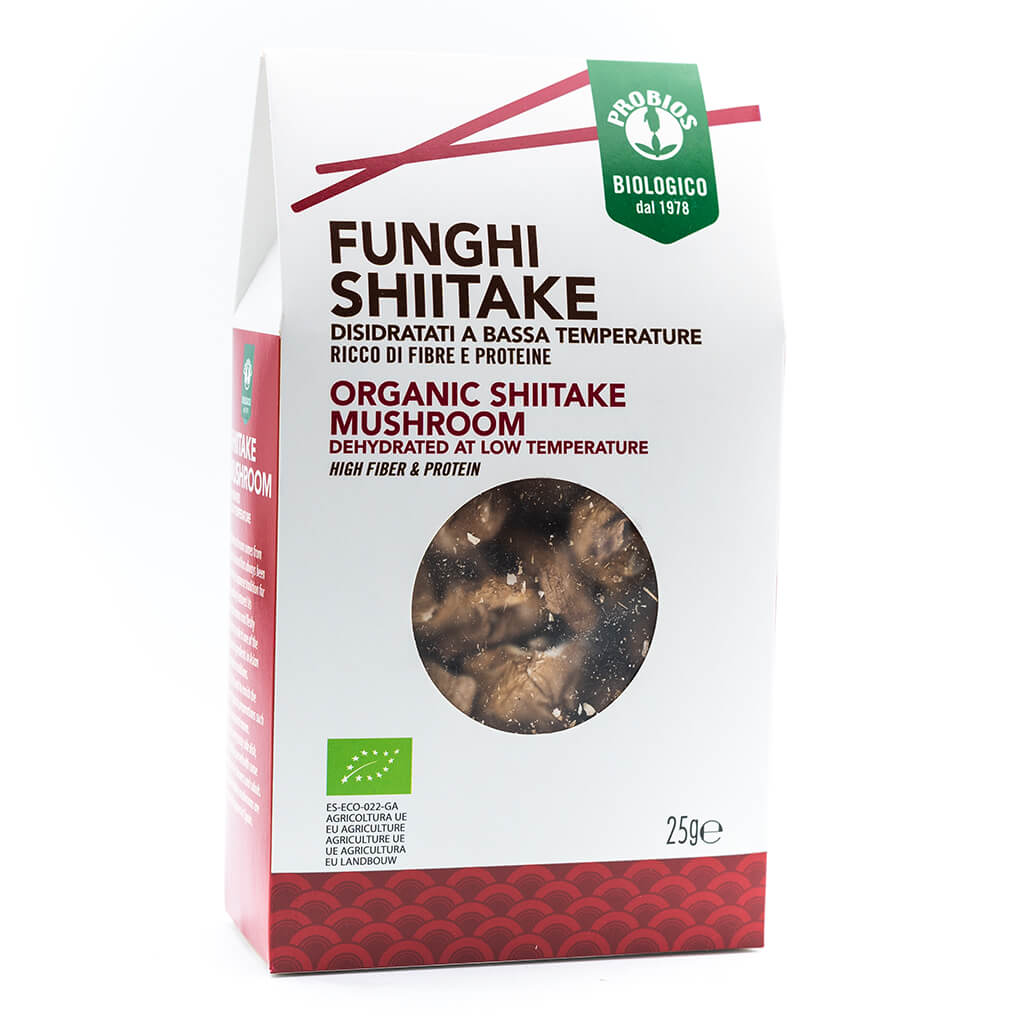 Funghi Shiitake 25g - Biologico - Dieta Macrobiotica - Probios