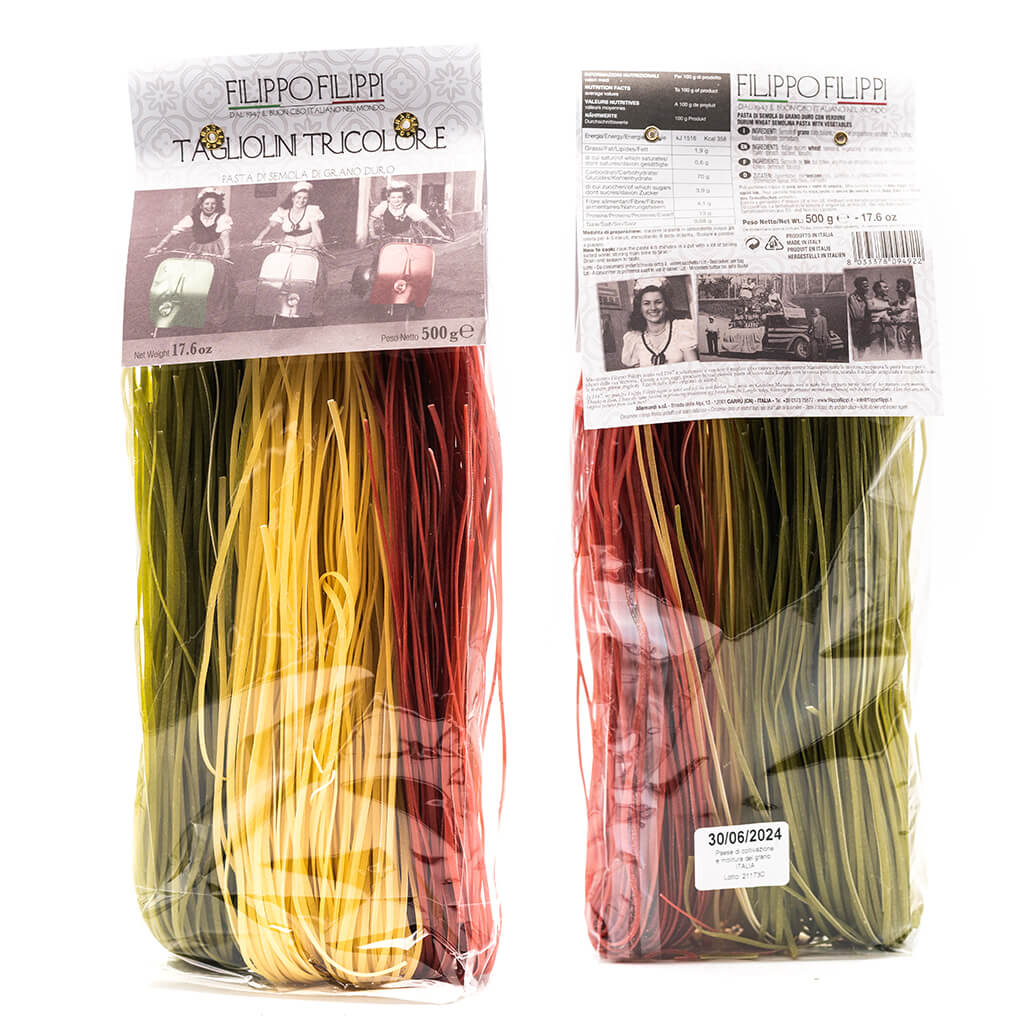 Tagliolino tricolore - Pasta all'uovo - Allemandi