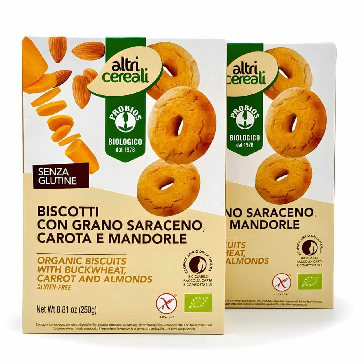 Probios - Biscotti con grano saraceno carota mendorle - Saporelite 2