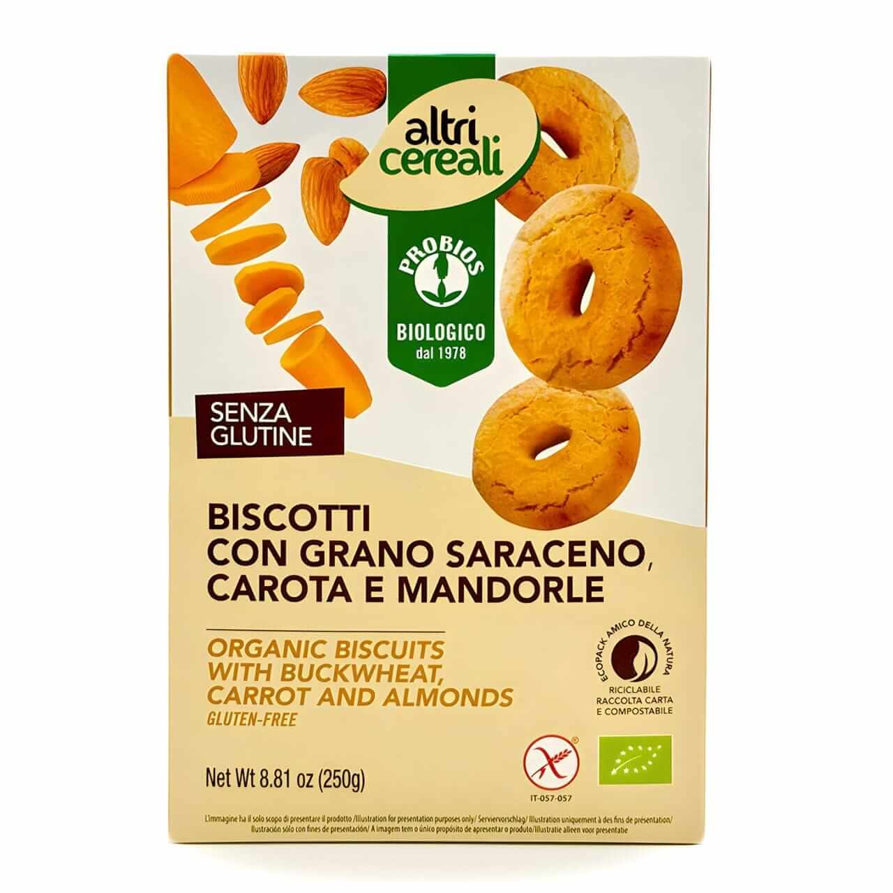 Probios - Biscotti con grano saraceno carota mendorle - Saporelite 3